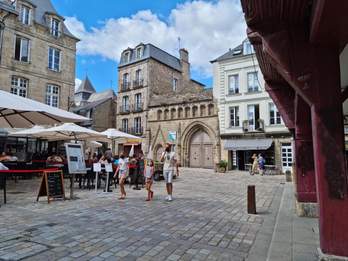 Ker Brunat Centre Historique Idealement Situe Cosy Calme Grand Appartement Dinan Luaran gambar